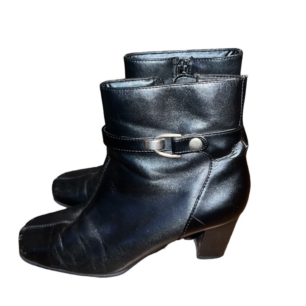 Naturalizer Black Leather Boots SZ 6.5